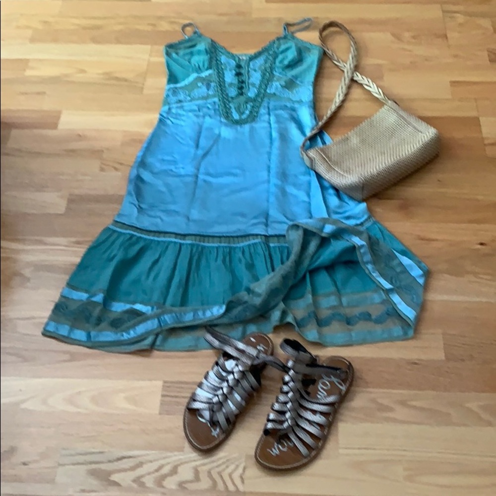 Boho Chic designer dress Silk - Picture 9 of 16